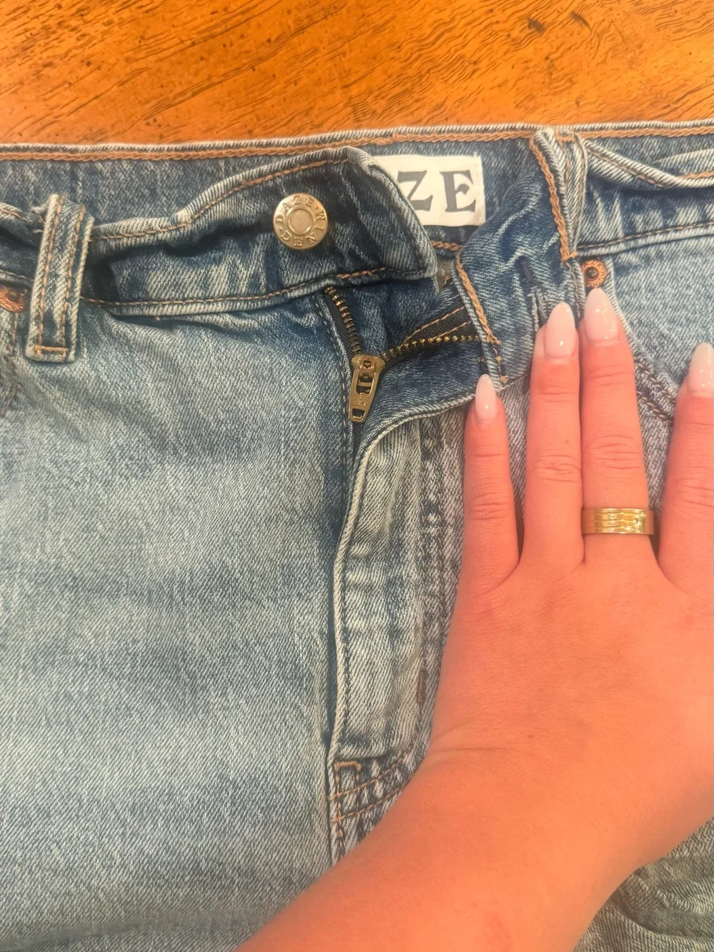 Daze Women’s Distressed Denim Shorts